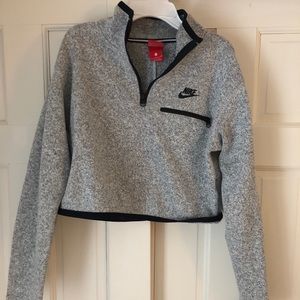 Nike cropped sweatshirt Gray
